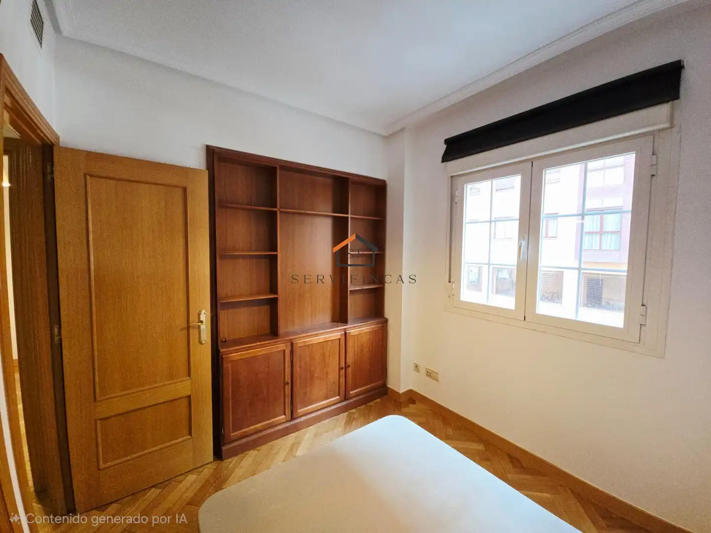 Bedroom of Flat for rent in Madrid  with Air Conditioner, Heating and Private garden