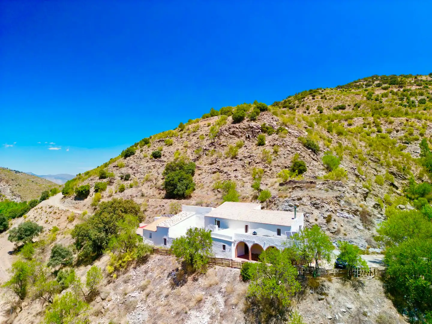 Vista exterior de Finca rústica en venda en Sierro amb Aire condicionat, Calefacció i Jardí privat