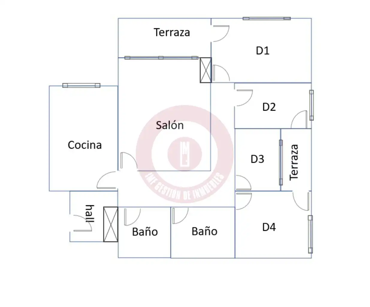 Wohnung zum Verkauf in Málaga mit Klimaanlage, Terrasse und Alarm