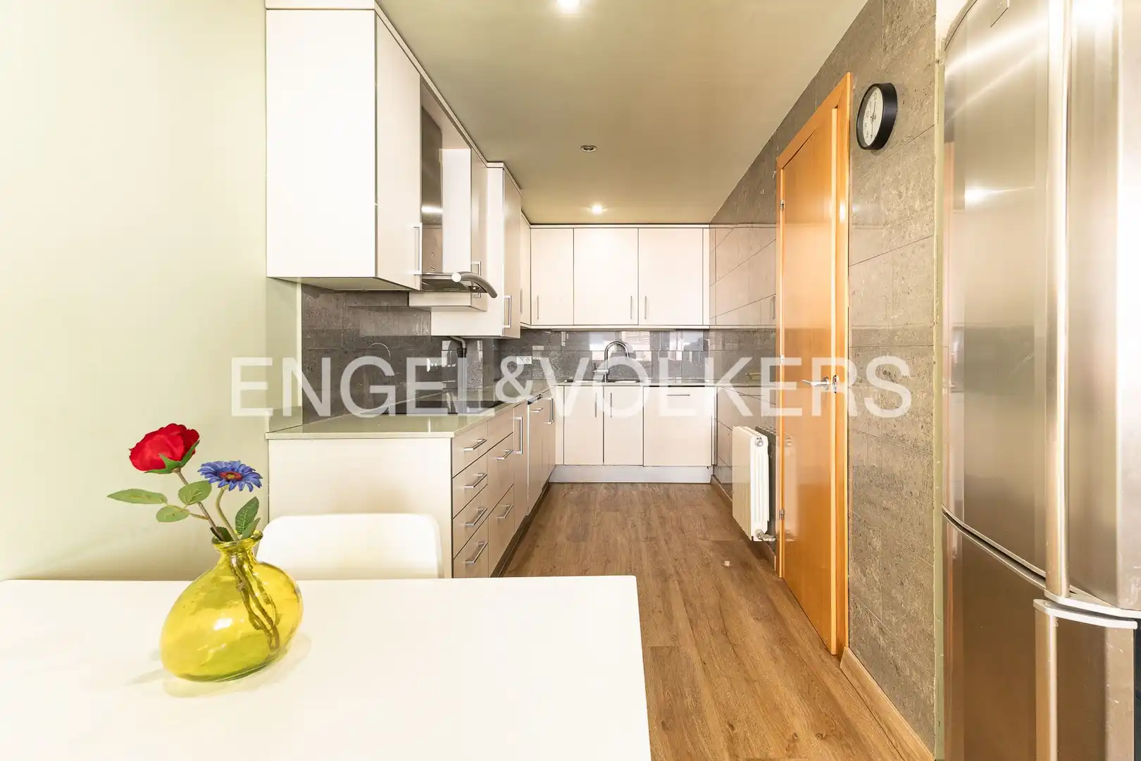 Kitchen of Flat for rent in Barcelona  with Air Conditioner, Heating and Terrace