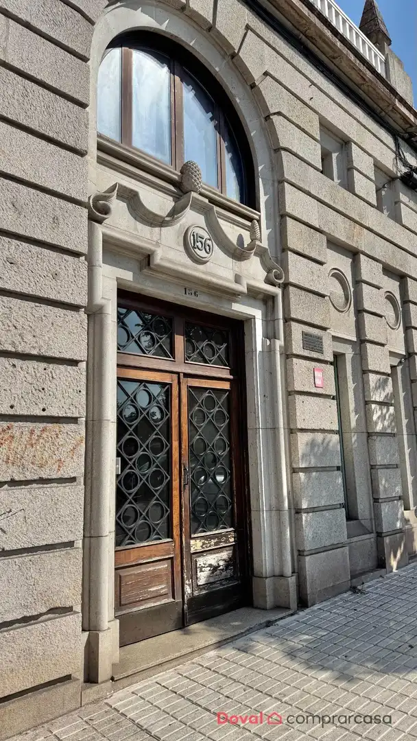 Exterior view of Flat for sale in Vigo   with Heating, Private garden and Terrace