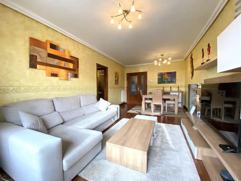 Living room of Flat for sale in Vitoria - Gasteiz  with Heating, Parquet flooring and Terrace