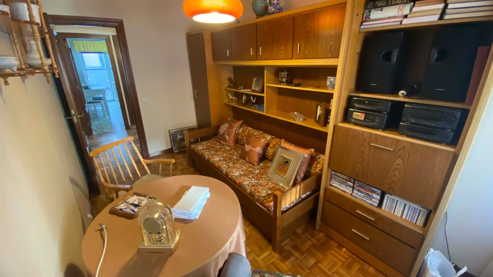 Living room of Flat for sale in San Martín del Rey Aurelio  with Heating, Parquet flooring and Terrace