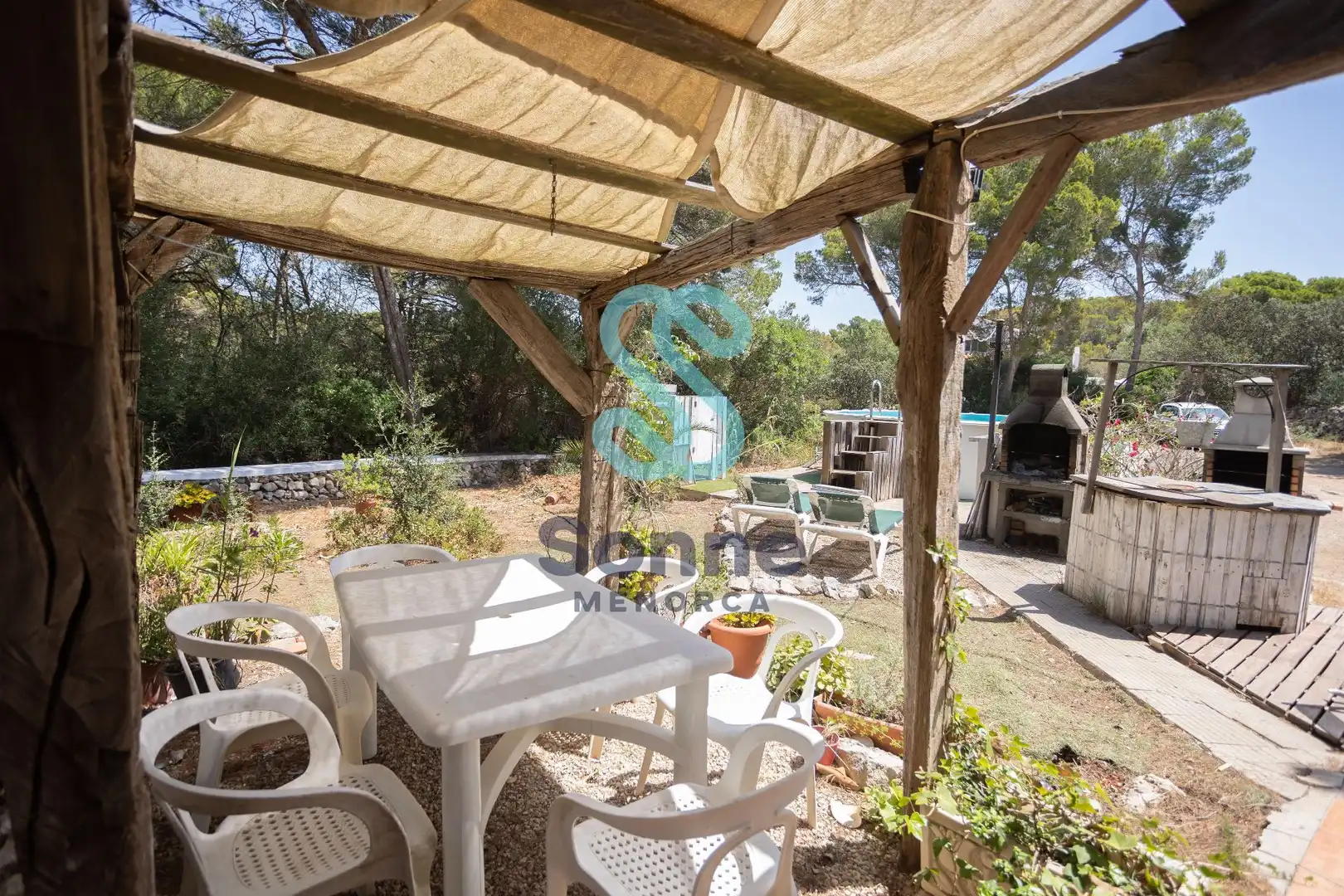 Terrassa de Casa o xalet en venda en Ferreries amb Jardí privat, Terrassa i Piscina