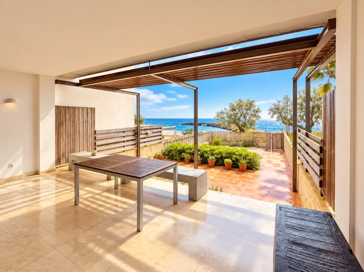 Terrace of Flat for rent in Colònia de Sant Pere