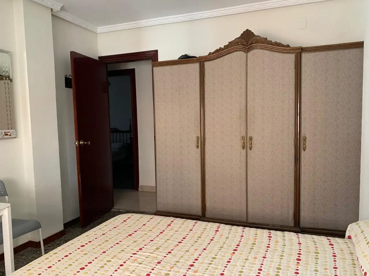 Bedroom of Flat for rent in Cuenca  with Heating, Terrace and Furnished