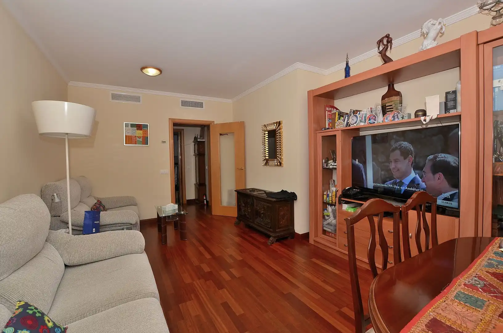 Sala de estar de Piso en venta en Torremolinos con Aire acondicionado, Parquet y Terraza