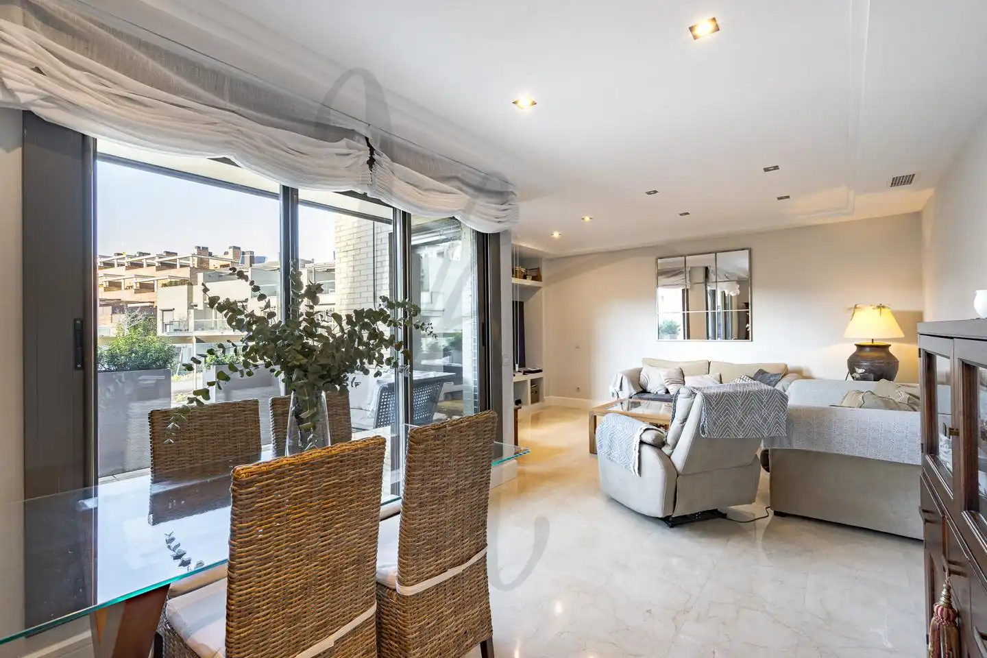 Sala de estar de Ático en venta en San Sebastián de los Reyes con Aire acondicionado, Calefacción y Terraza