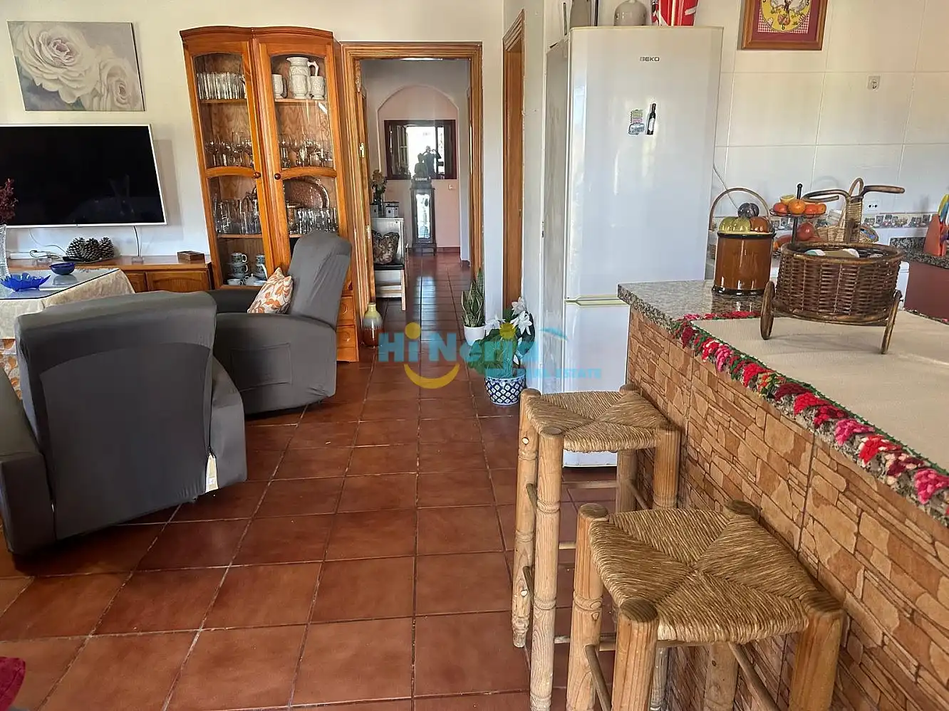 Cuina de Casa o xalet de lloguer en Arenas amb Aire condicionat, Calefacció i Terrassa
