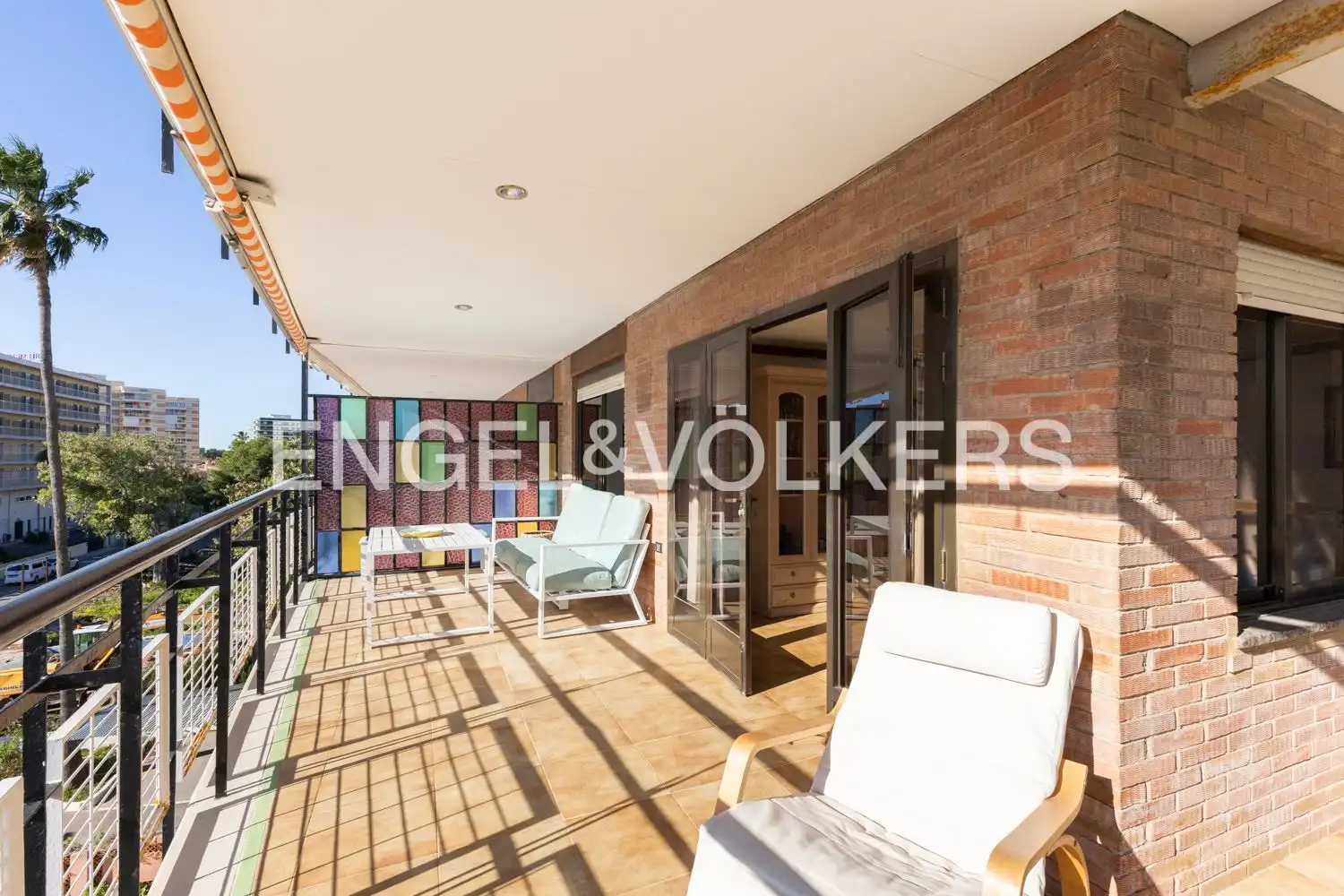 Terrace of Flat for sale in Benicasim / Benicàssim  with Air Conditioner, Heating and Private garden