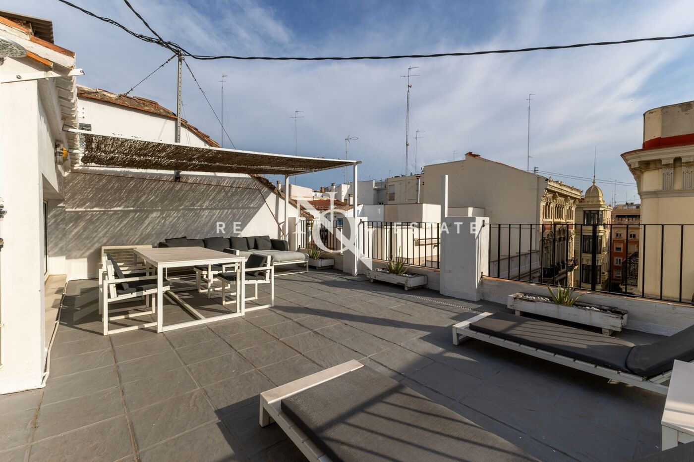 Terrassa de Dúplex de lloguer en  Valencia Capital amb Aire condicionat, Terrassa i Moblat