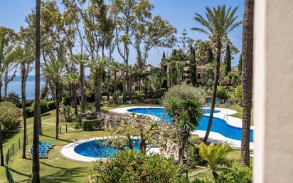 Garden of Single-family semi-detached for sale in Estepona  with Air Conditioner, Terrace and Swimming Pool