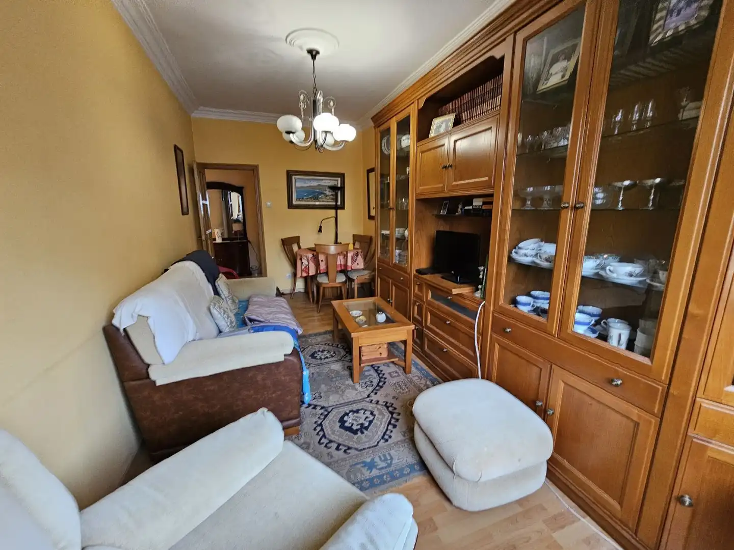 Sala de estar de Piso en venta en A Coruña Capital 