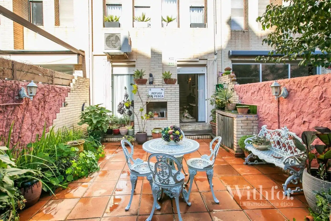Terraza de Casa adosada en venta en Barcelona con Aire acondicionado, Jardín privado y Terraza