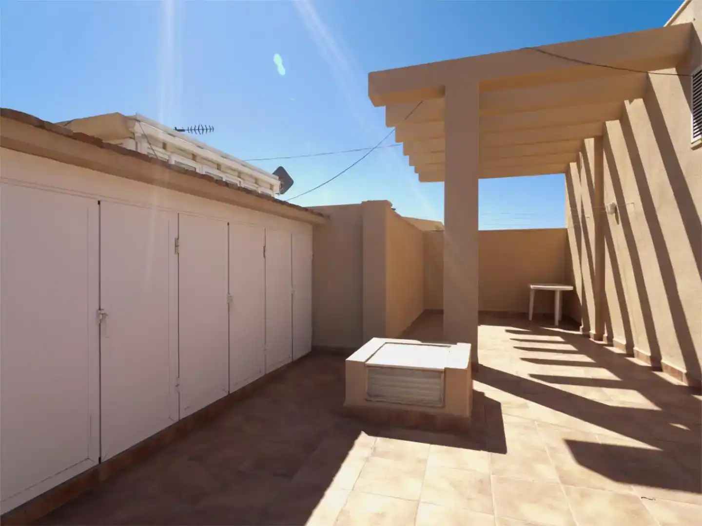 Terrasse von Dachboden zur Miete in Rincón de la Victoria mit Klimaanlage, Abstellraum und Möbliert