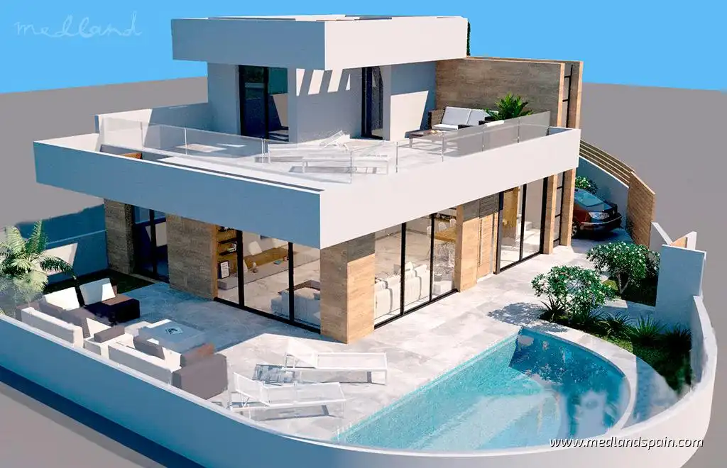 Jardín de Casa o chalet en venta en Rojales con Jardín privado, Terraza y Piscina