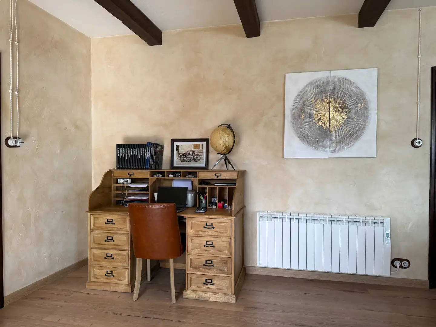 Sala de estar de Finca rústica en venta en Moià con Calefacción, Jardín privado y Parquet