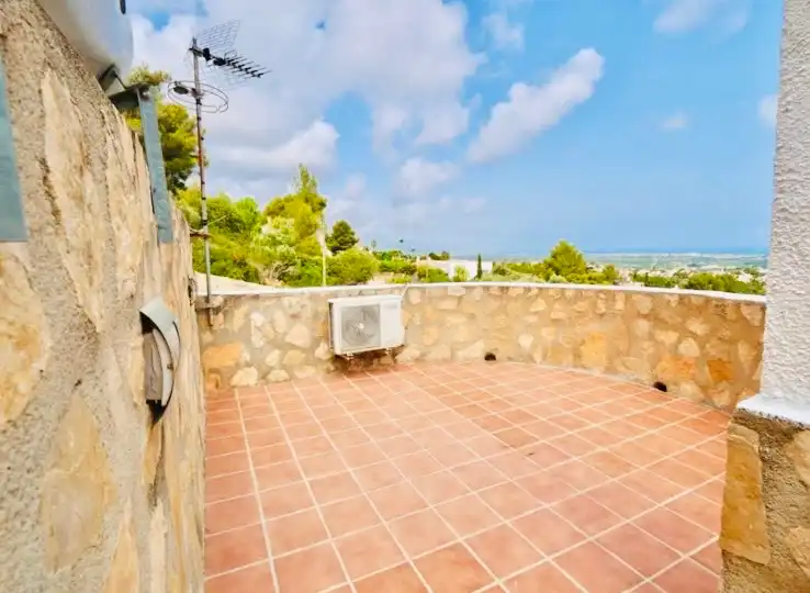 Terrace of Houses for rent in Dénia  with Air Conditioner, Heating and Private garden