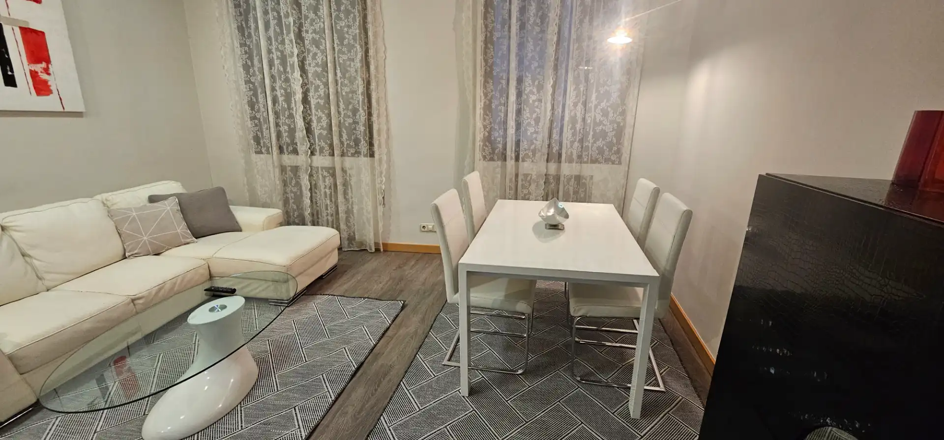 Dining room of Flat for rent in Madrid  with Air Conditioner, Heating and Furnished