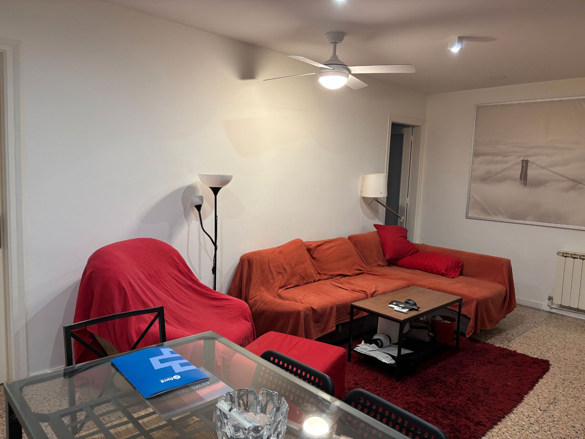 Sala d'estar de Pis en venda en  Lleida Capital amb Calefacció, Traster i Moblat