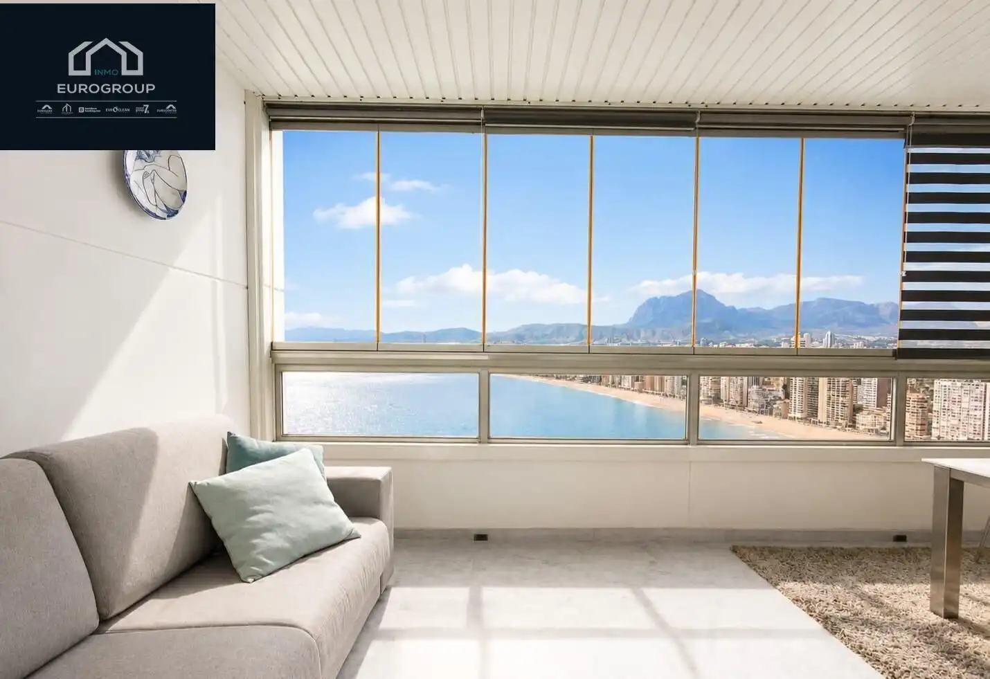 Wohnzimmer von Wohnungen zur Miete in Benidorm mit Heizung, Terrasse und Möbliert