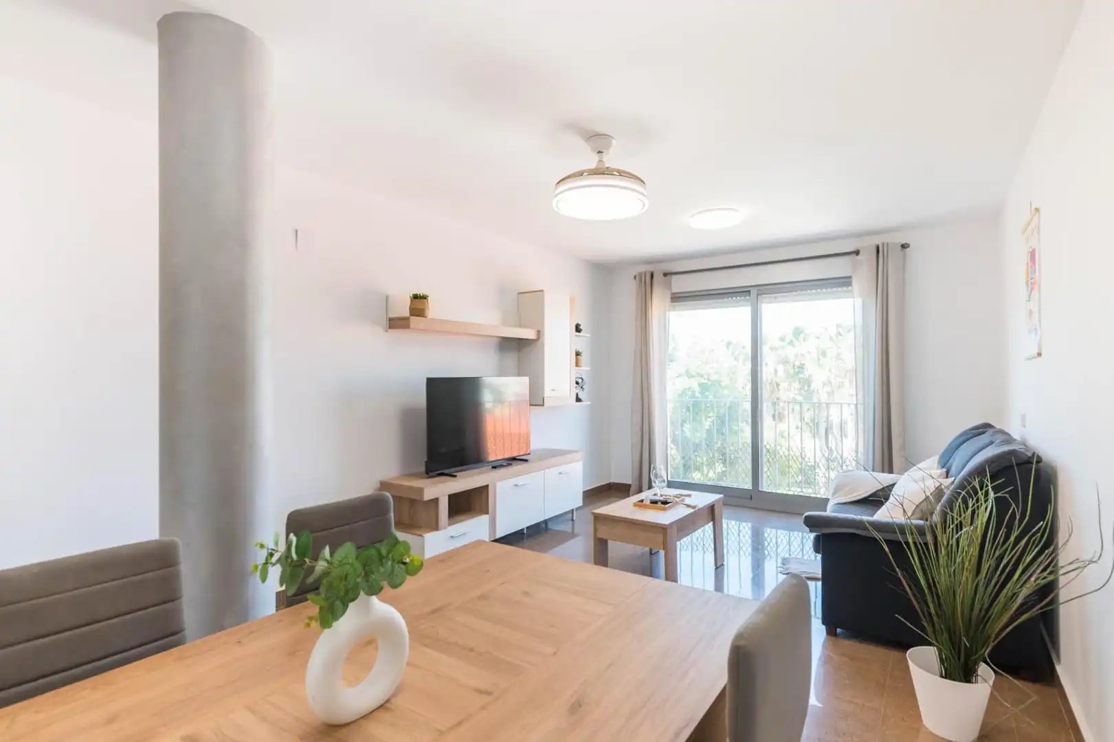Living room of Flat for sale in Murcia  with Air Conditioner, Balcony and Alarm