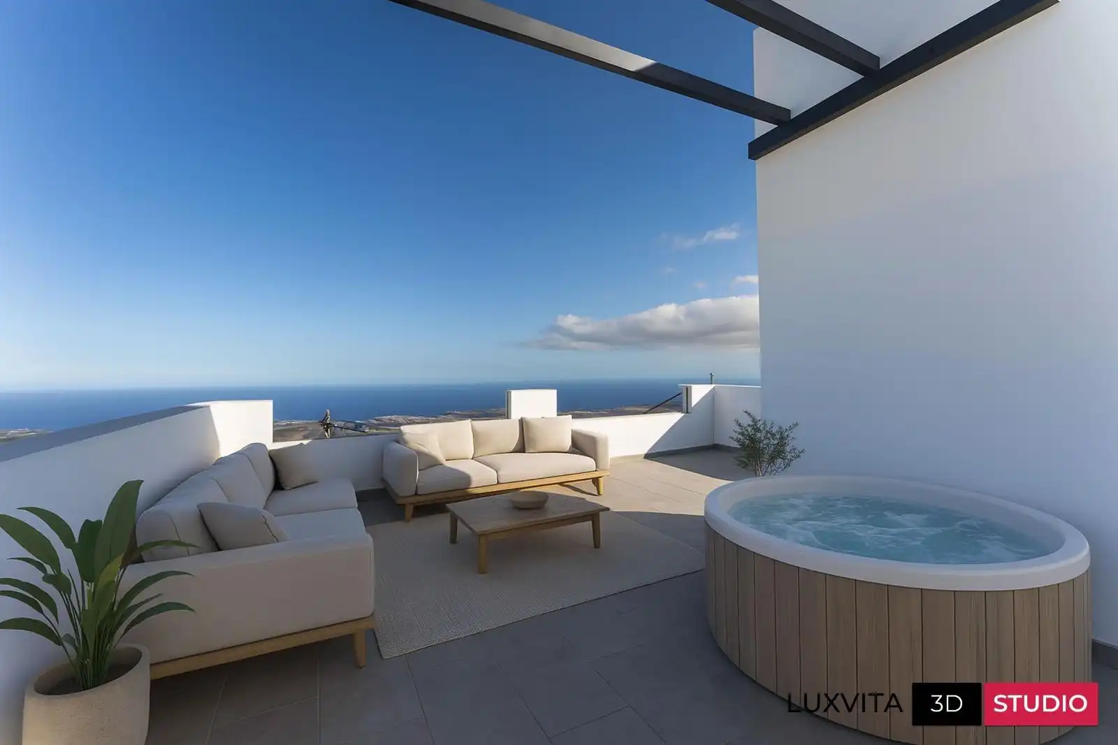 Terraza de Casa adosada en venta en San Miguel de Abona con Aire acondicionado, Jardín privado y Terraza