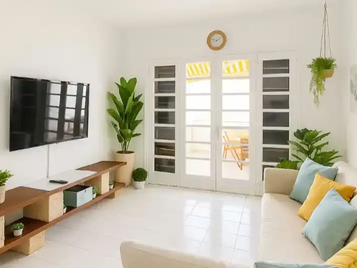 Living room of Flat for rent in Arona  with Swimming Pool and Furnished