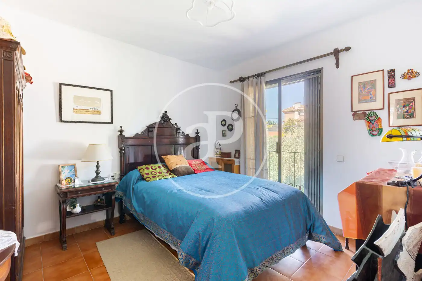 Dormitori de Casa adosada en venda en Cerdanyola del Vallès amb Aire condicionat, Calefacció i Jardí privat