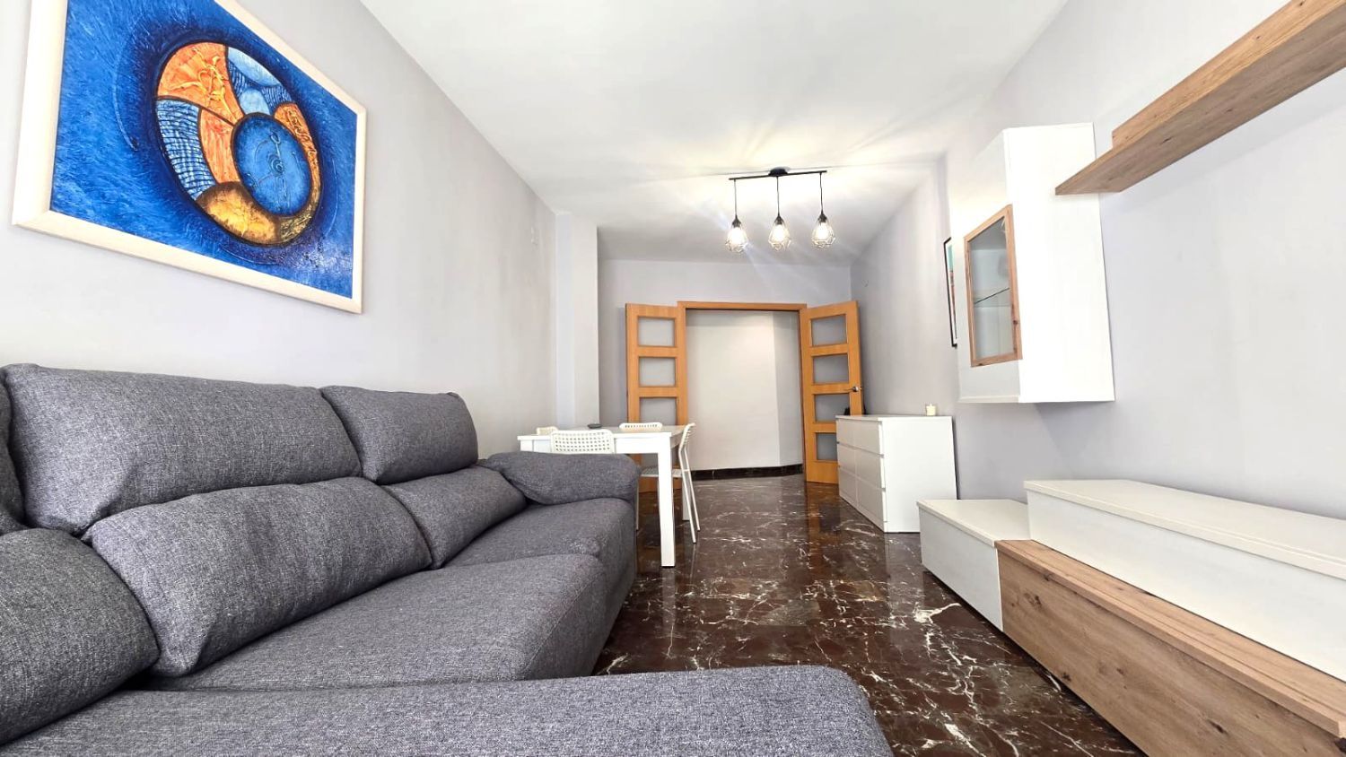 Sala d'estar de Pis de lloguer en Onda amb Aire condicionat i Moblat