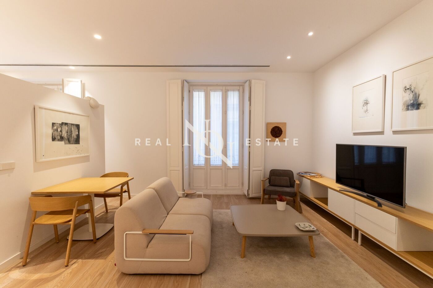 Sala d'estar de Loft de lloguer en  Valencia Capital amb Aire condicionat, Calefacció i Moblat