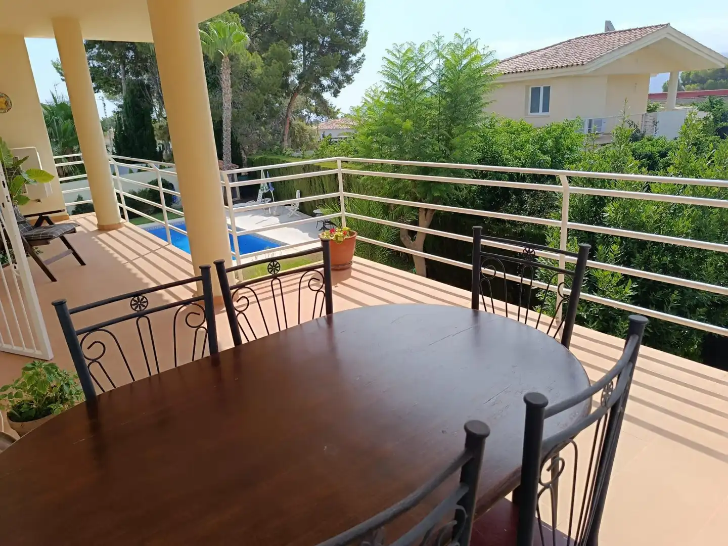 Terrassa de Casa o xalet en venda en La Nucia amb Jardí privat i Piscina comunitària