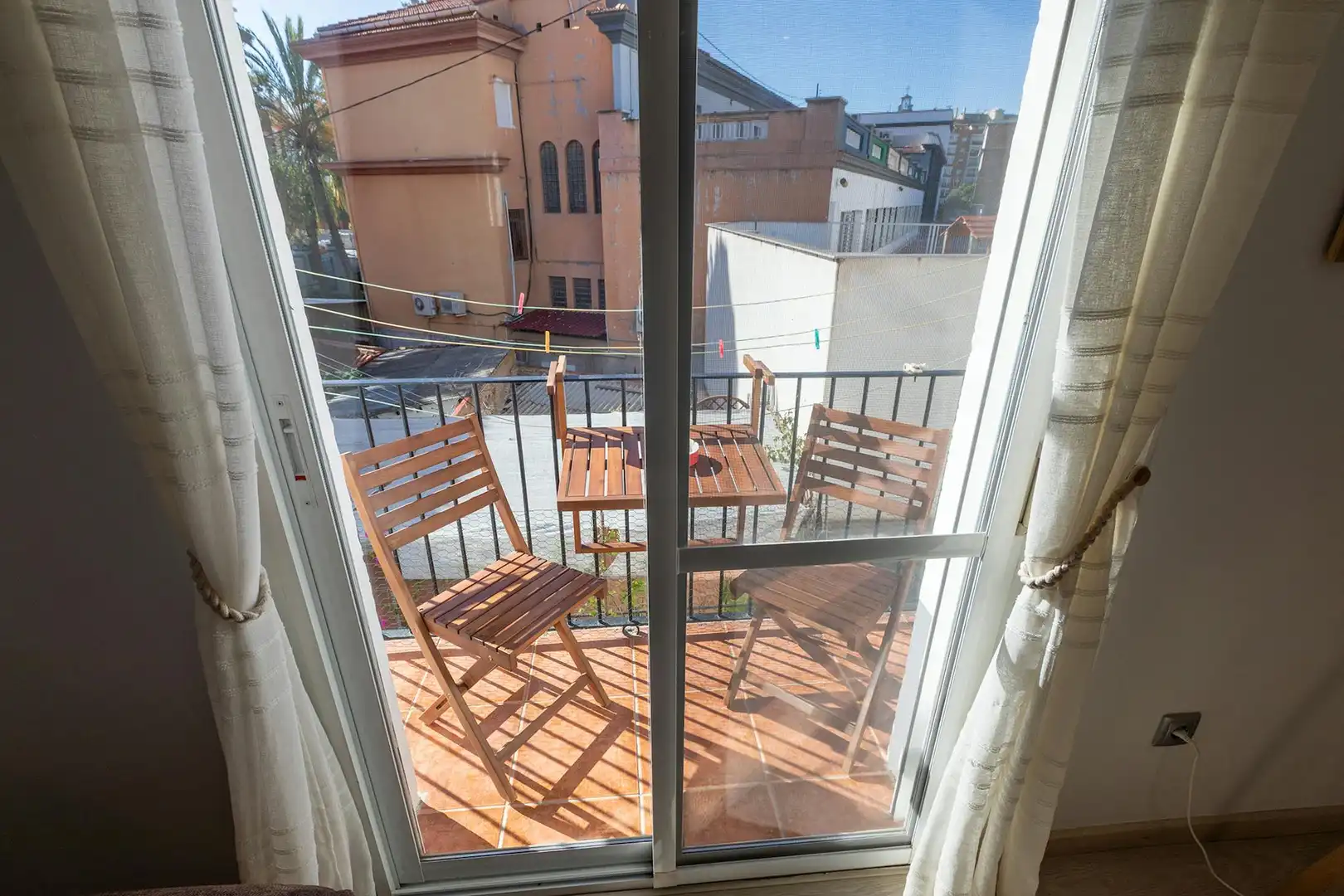 Terraza de Piso de alquiler en Valencia con Aire acondicionado, Calefacción y Amueblado