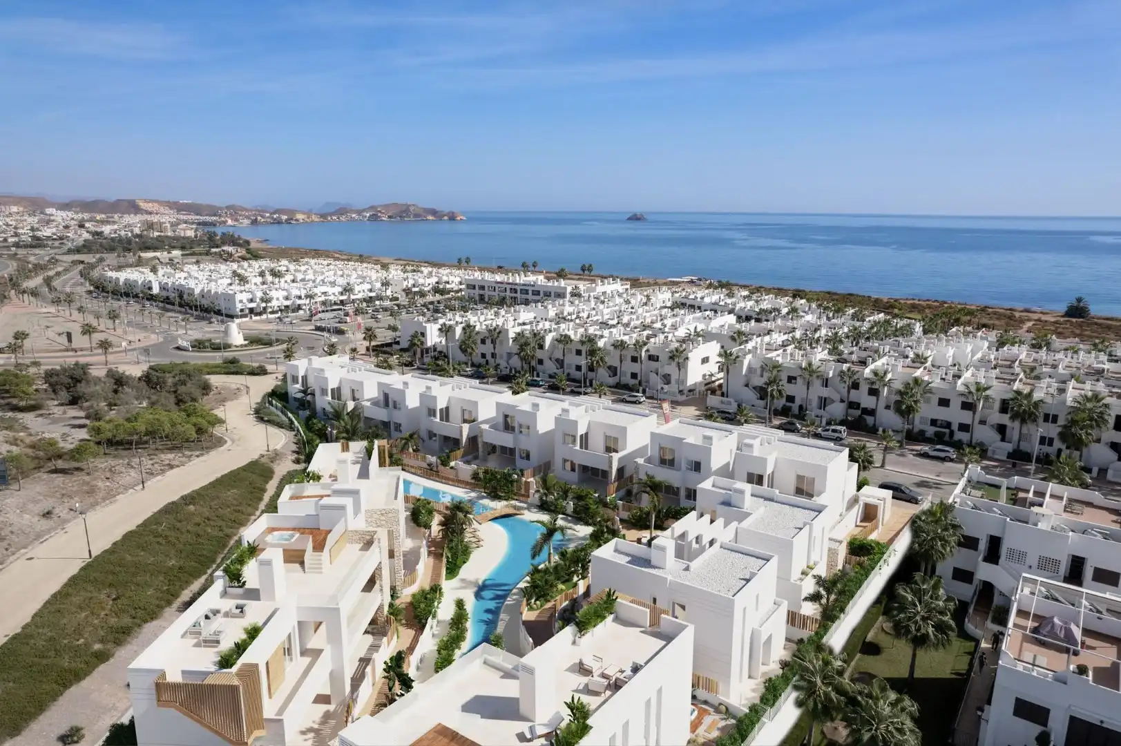 Vista exterior de Apartamento en venta en Pulpí con Jardín privado, Terraza y Balcón