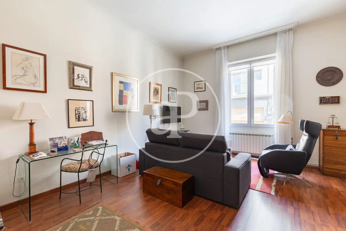 Sala de estar de Piso en venta en Barcelona con Calefacción y Terraza