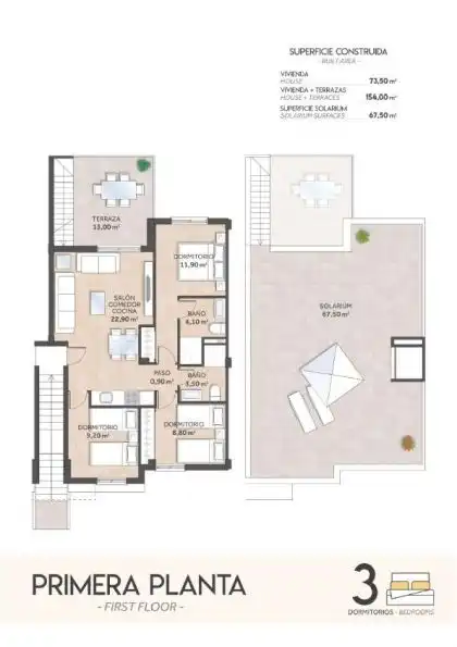 Bungalow con piscina en venta en San Miguel de Salinas, imagen 5