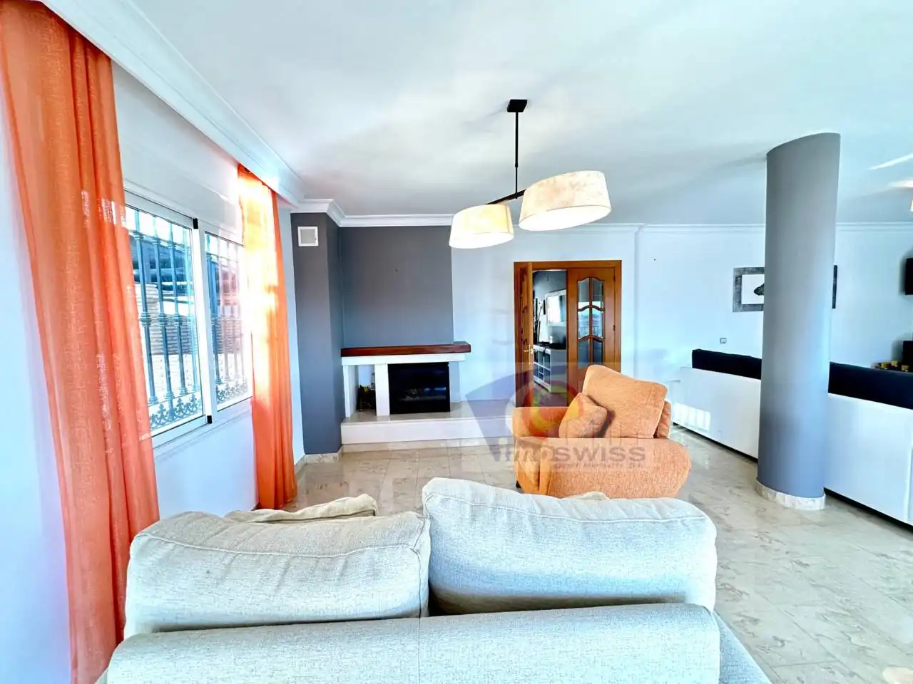 Sala de estar de Casa o chalet en venta en Rincón de la Victoria con Aire acondicionado, Jardín privado y Terraza