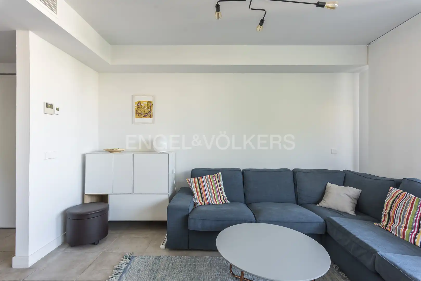 Wohnzimmer von Dachboden zur Miete in Madrid mit Klimaanlage, Heizung und Terrasse