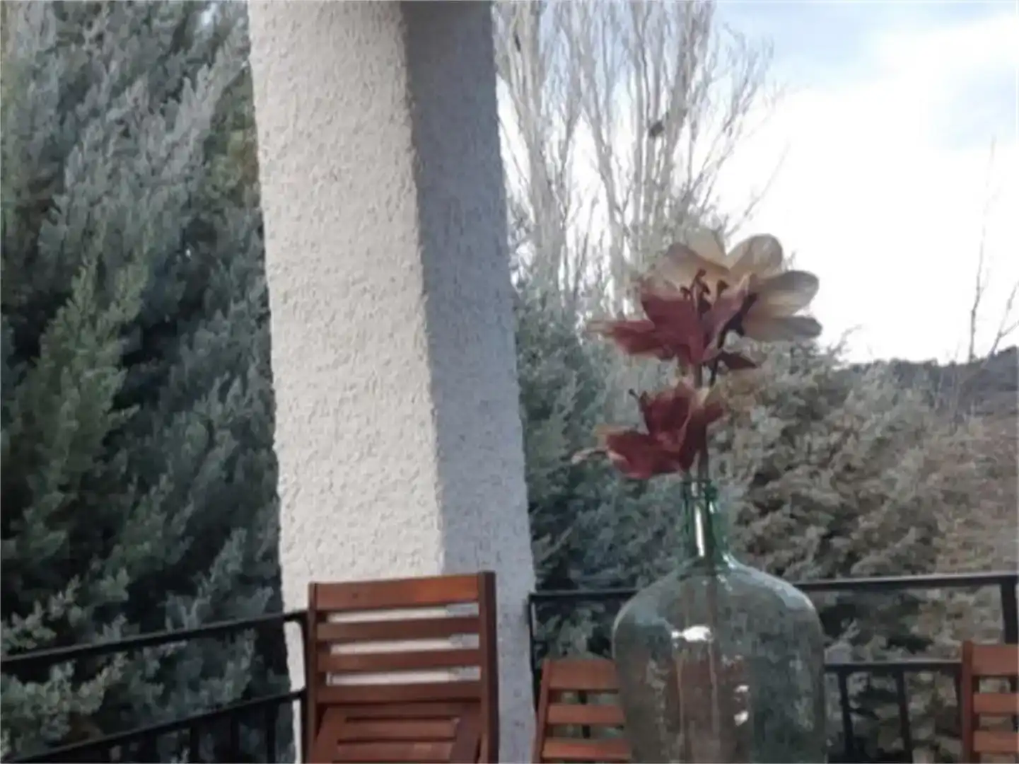 Terraza de Casa o chalet de alquiler en Navaluenga con Jardín privado, Amueblado y Balcón