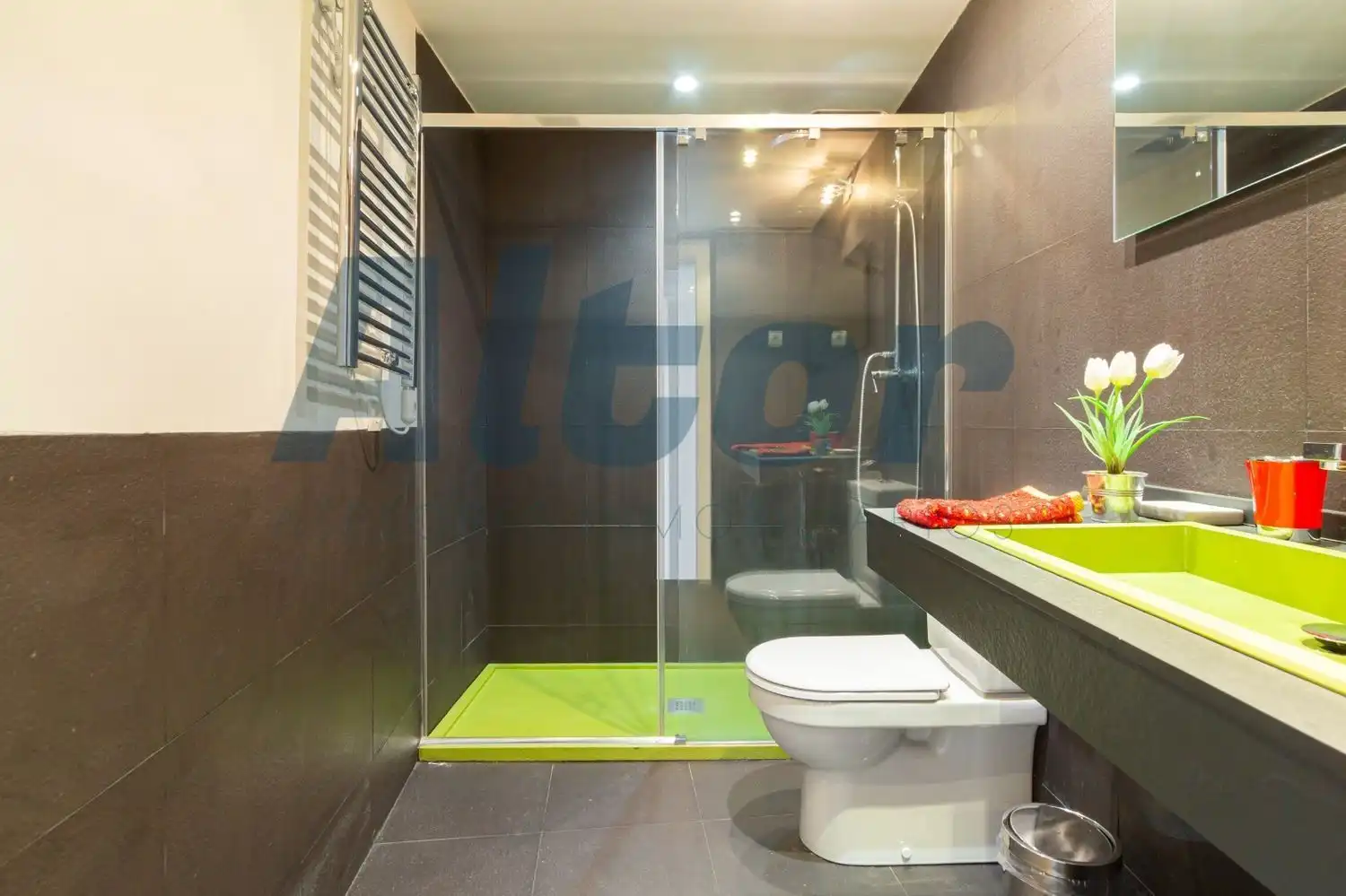 Bathroom of Attic for rent in Madrid  with Heating, Terrace and Furnished