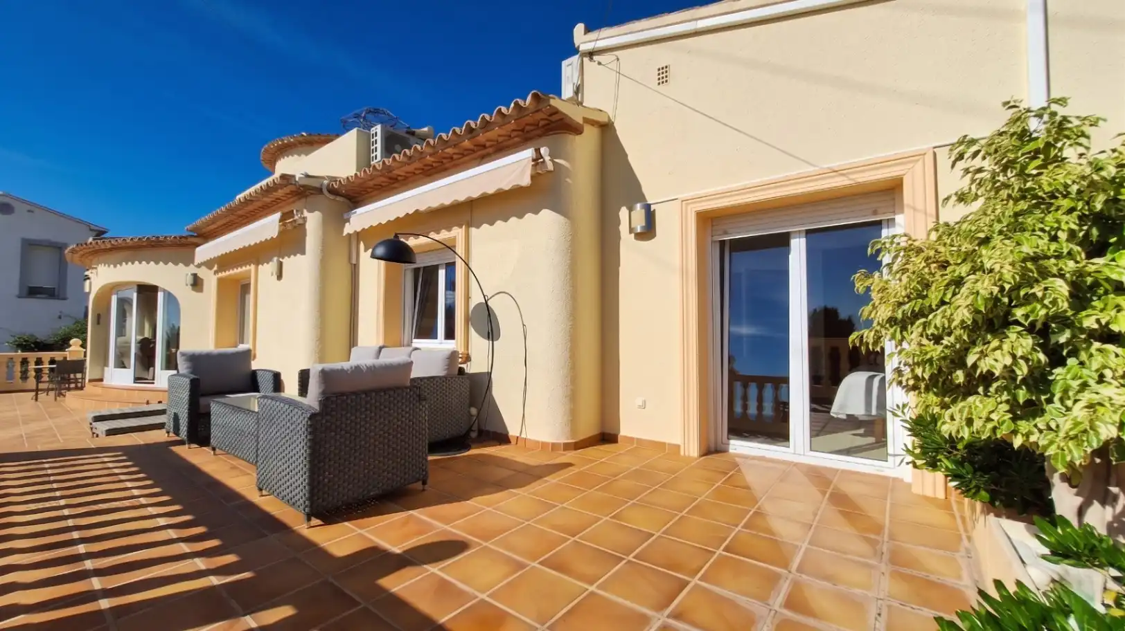 Terrassa de Casa o xalet en venda en Calpe / Calp amb Aire condicionat, Calefacció i Jardí privat