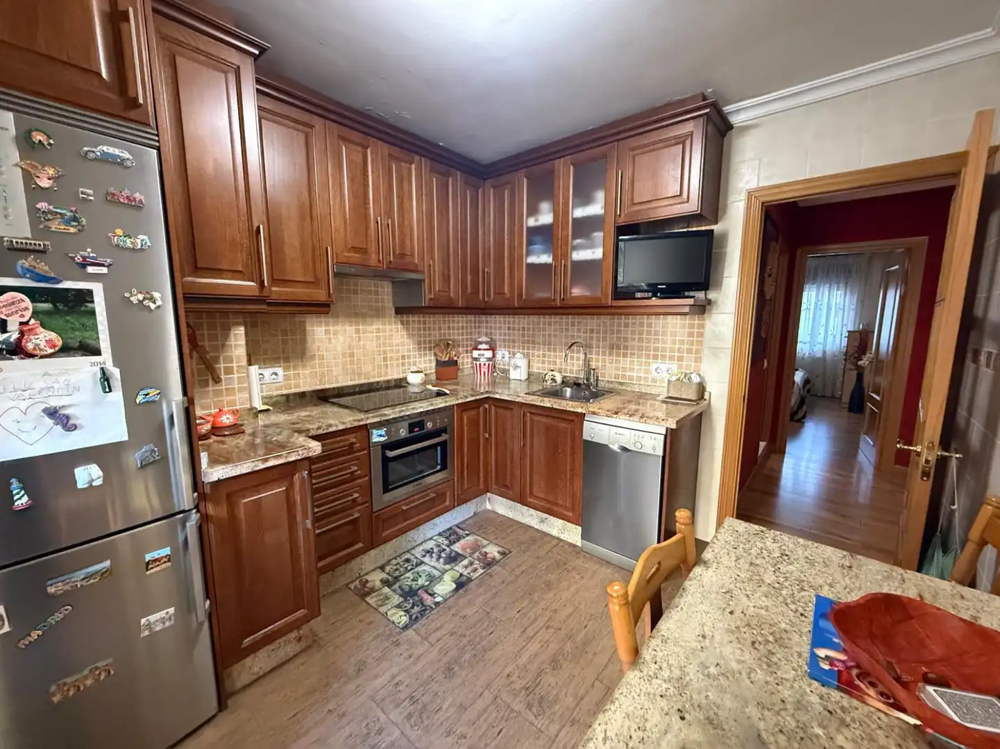 Küche von Wohnung zum Verkauf in Castrillón mit Heizung, Privatgarten und Terrasse