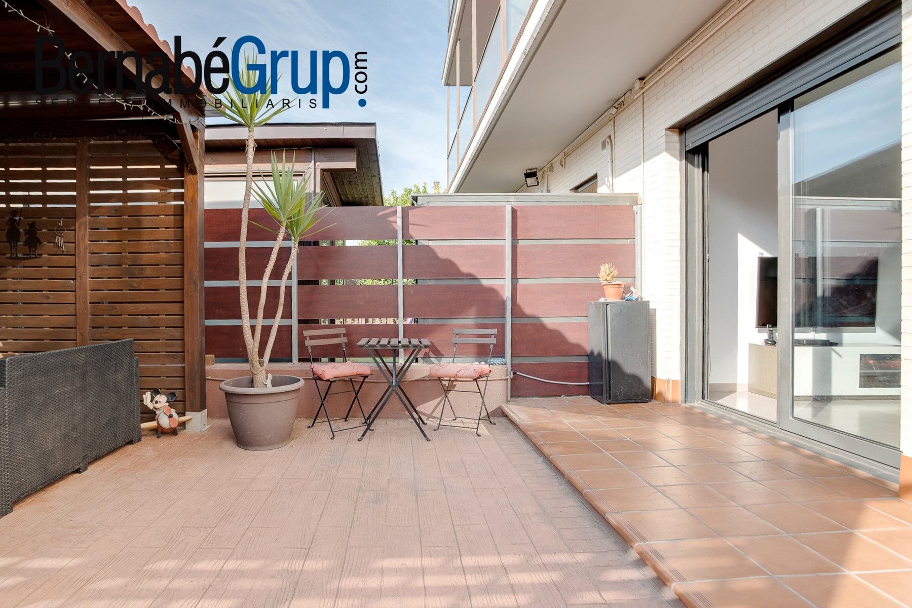 Terrace of Flat for sale in Les Franqueses del Vallès  with Air Conditioner, Heating and Private garden