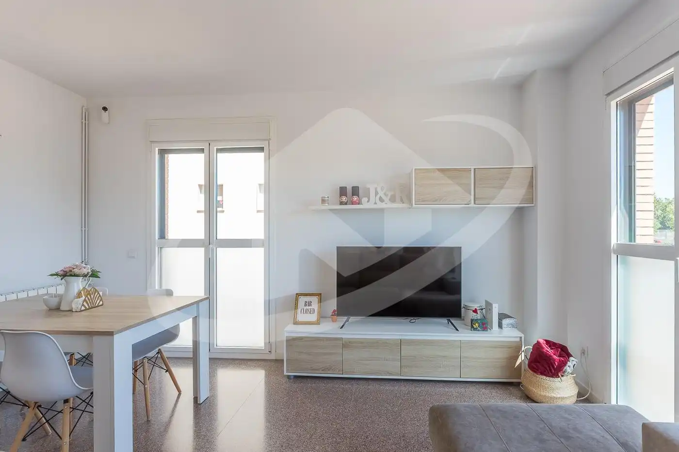 Living room of Flat for sale in Sabadell  with Heating, Terrace and Storage room