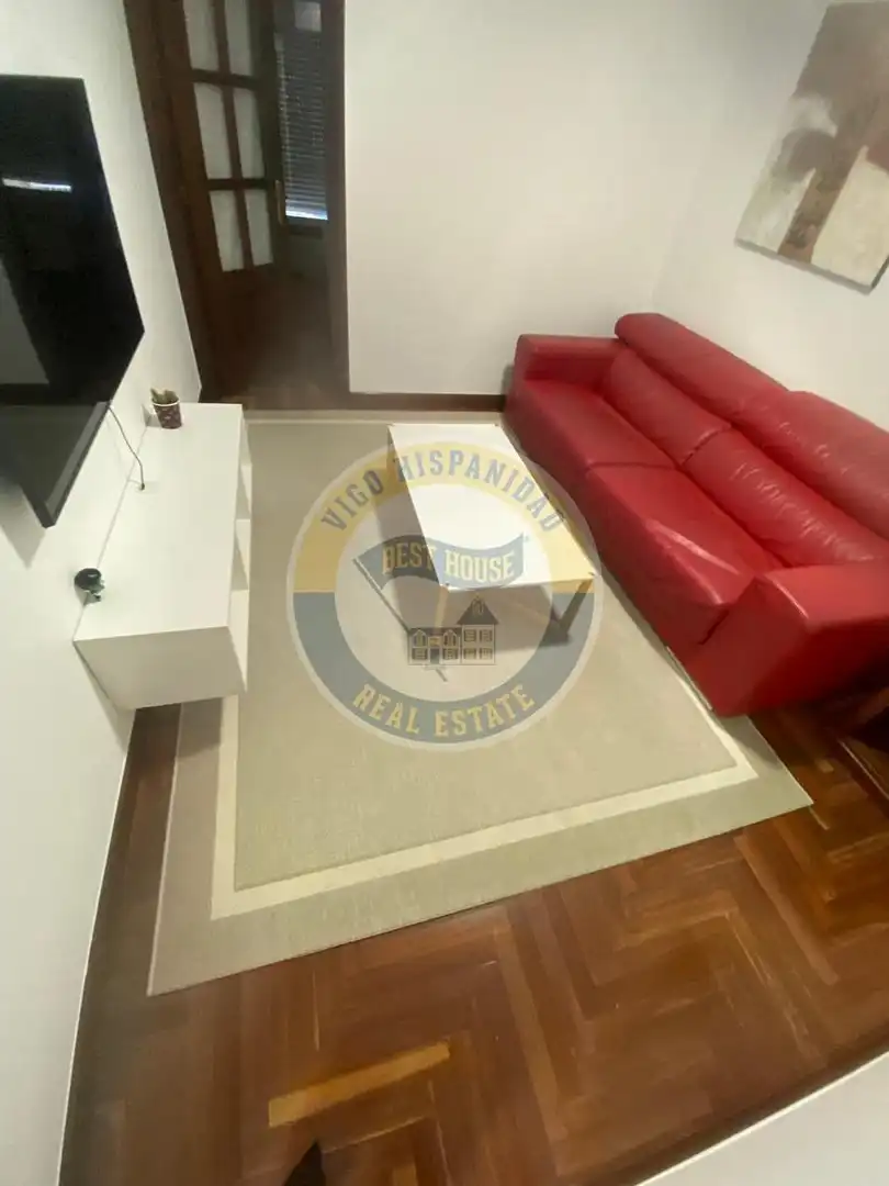 Living room of Flat for rent in Vigo   with Heating, Parquet flooring and Furnished