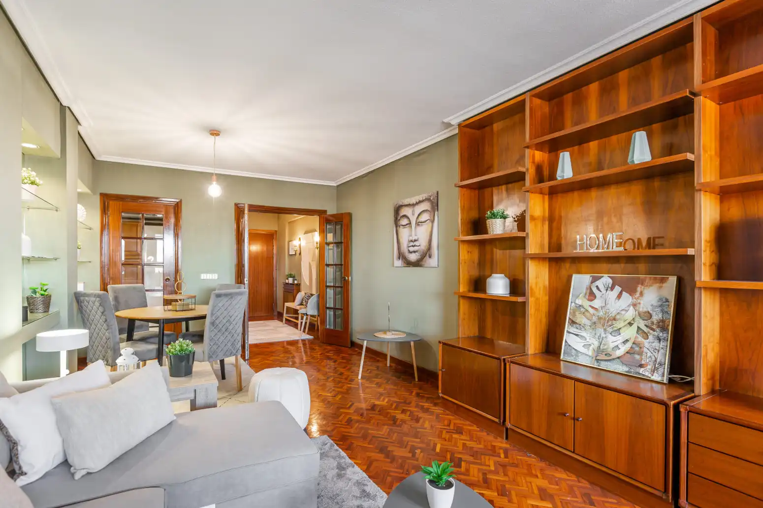 Sala de estar de Ático en venta en  Pamplona / Iruña con Parquet y Terraza