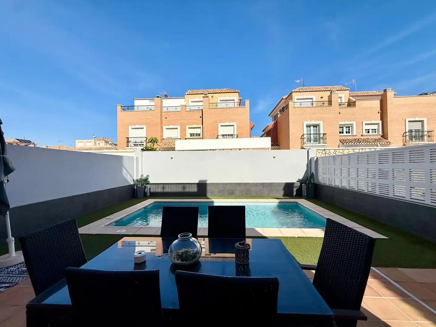 Terraza de Casa adosada en venta en Almería con Aire acondicionado, Jardín privado y Terraza