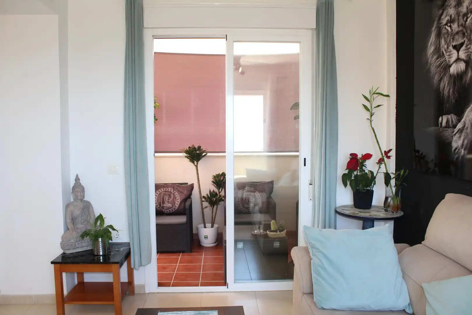 Balcony of Duplexes for sale in Roquetas de Mar  with Private garden, Terrace and Furnished