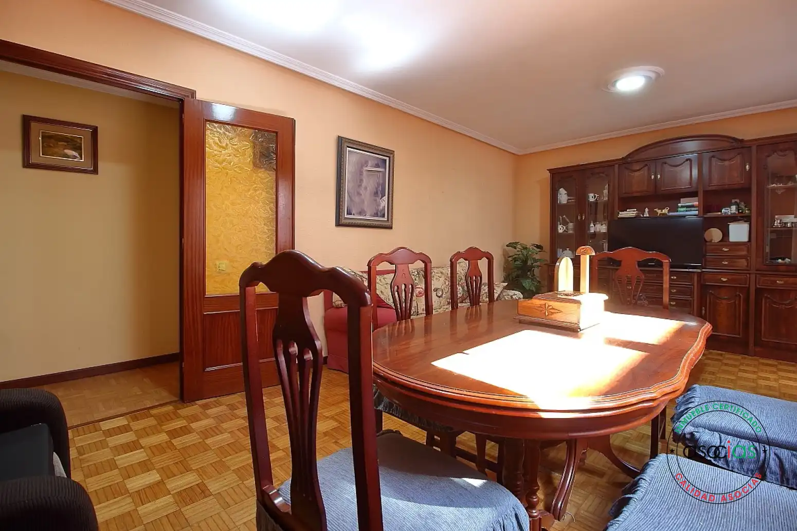Comedor de Piso en venta en Gijón  con Calefacción, Parquet y Terraza