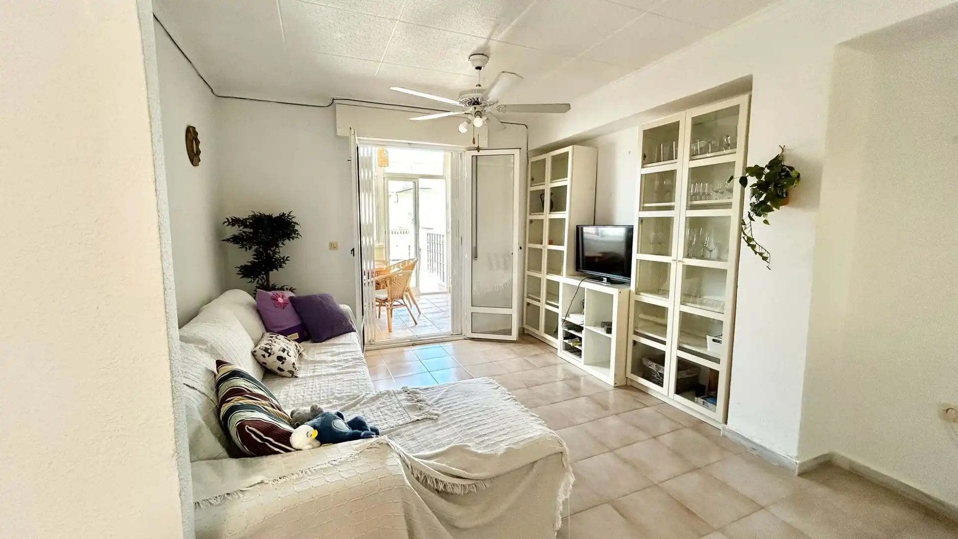 Sala de estar de Planta baja de alquiler en Pilar de la Horadada con Aire acondicionado, Terraza y Piscina